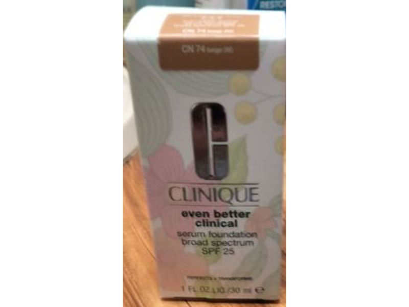 Clinique Even Better Clinical Serum Foundation, Cn 74 Beige, SPF 25, 1 fl oz/30 mL