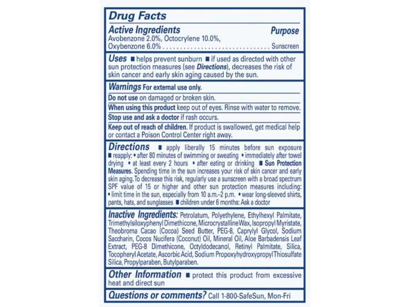 Banana Boat Sport Ultra Sunscreen Lip Balm, SPF 50+, 0.15 oz/ 4.25 g, Pack Of 2