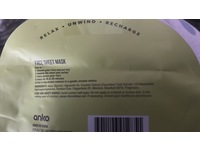Anko Refreshing Sheet Mask, Cucumber, 20 mL - thumbnail 3