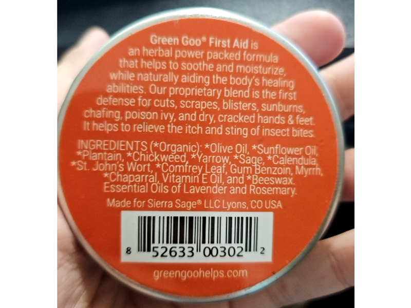 Green Goo All Natural First Aid, 1.82 oz/51.7 g
