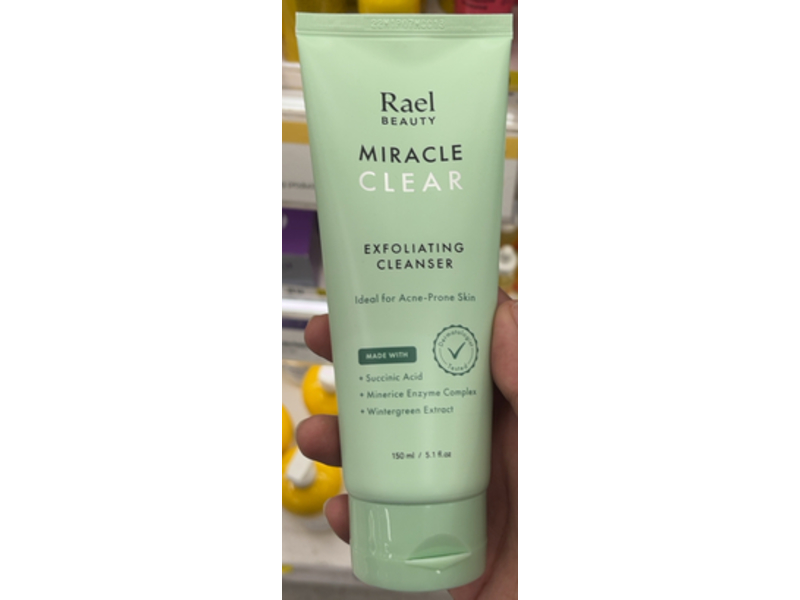 Rael Miracle Clear Exfoliating Cleanser Foam, 5.1 fl oz/150 mL