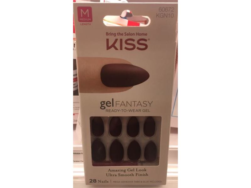 Kiss Gel Fantasy Ready-To-Wear Gel, Whatever, 28 Count