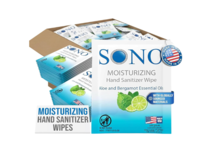 Sono Moisturizing Hand Sanitizer Wipe, Aloe And Bergamot Essential Oils, 25 Count, Pack Of 6 - thumbnail 1