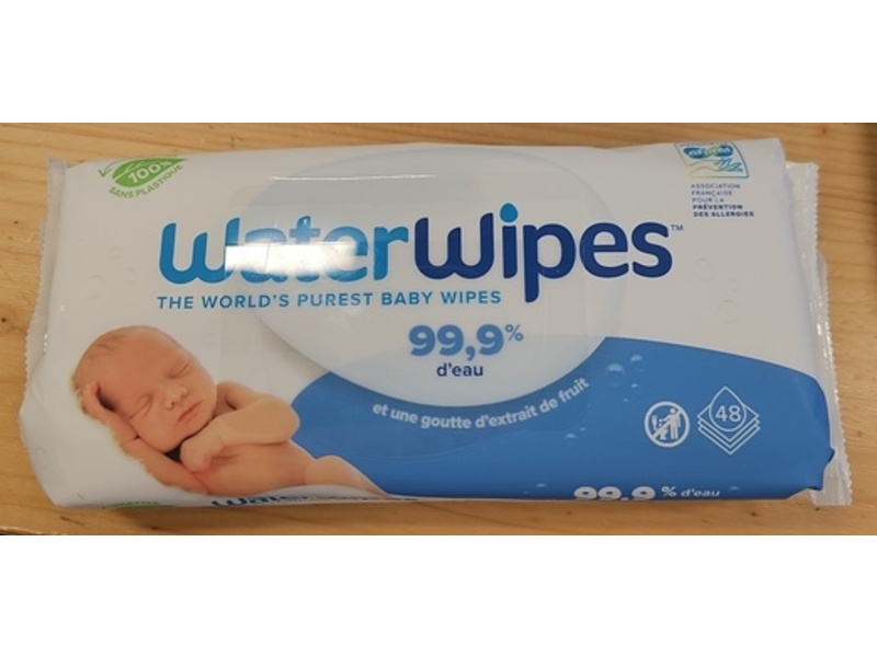Water Wipes Baby Wipes, 48 Wipes