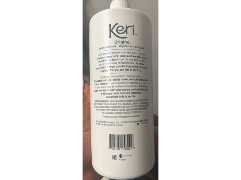 Keri Original Intense Hydration Lotion, Softly Scented, 900 mL