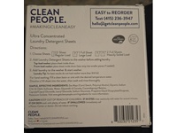 Clean People. Ultra Concentrated Laundry Detergent Sheets, Fragrance Free, 192 Loads - thumbnail 3