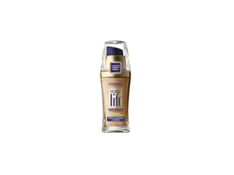 L'Oreal Paris Visible Lift Serum Absolute, Creamy Natural, SPF 17, Pro-Retinol A + Vitamin C, 1 fl oz/30 mL