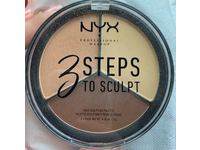 NYX Professional Makeup 3 Steps To Sculpt Face Sculpting Palette, Light, 0.18 oz/5 g - thumbnail 2