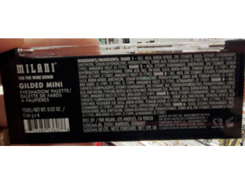 Milani Gilded Mini Eyeshadow Palette, The Wine Down