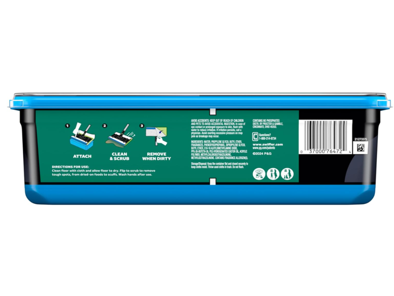 Swiffer Mop Heavy Duty Cloths + Scrubbing Powder, Unstoppable Fresh , 20 Count