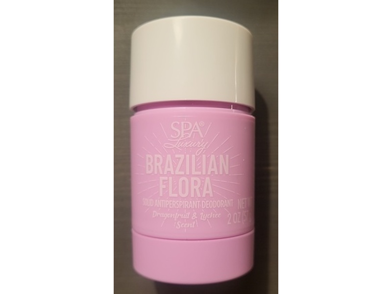 Spa Luxury Brazilian Flora Solid Antiperspirant Deodorant, Dragonfruit & Lychee, 2 oz/57 g
