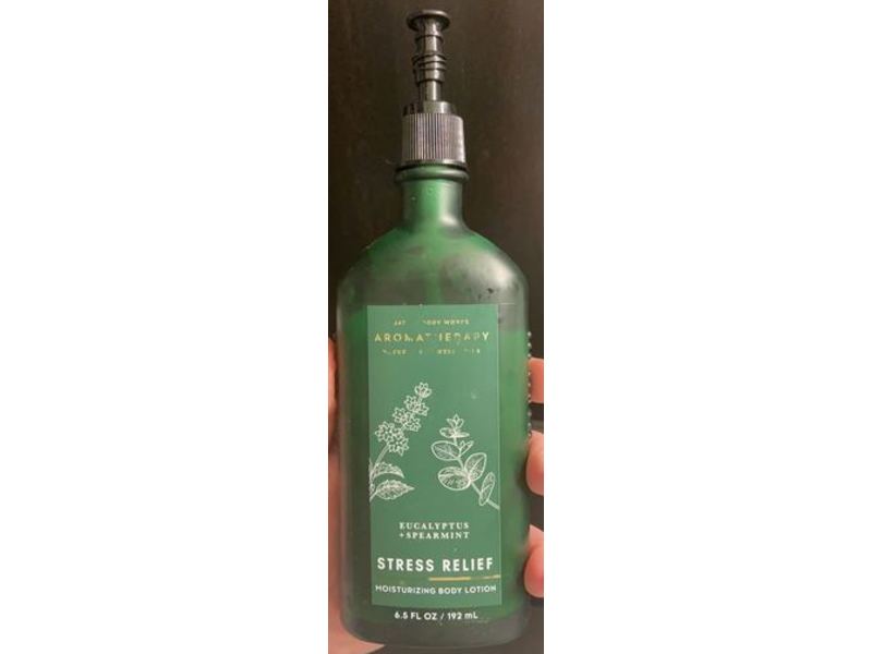 Bath & Body Works Aromatherapy Body Lotion, Stress relief Eucalyptus, 6.5 fl oz/192 mL, Pack Of 2