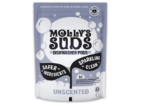 Molly's Suds Dishwasher Pods, Unscented, 60 Pods, 22. 22 0z/0.63 kg - thumbnail 1