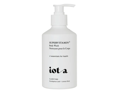 Iota Supervitamin+ Body Wash, Eucalyptus Leaf + Lemon Rind, 10 fl oz/300 mL