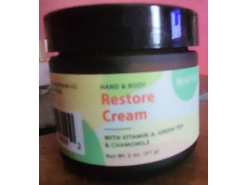 Beautylux Hand & Body Restore Creame, Green Tea & Chamomile, 2 oz/57 g