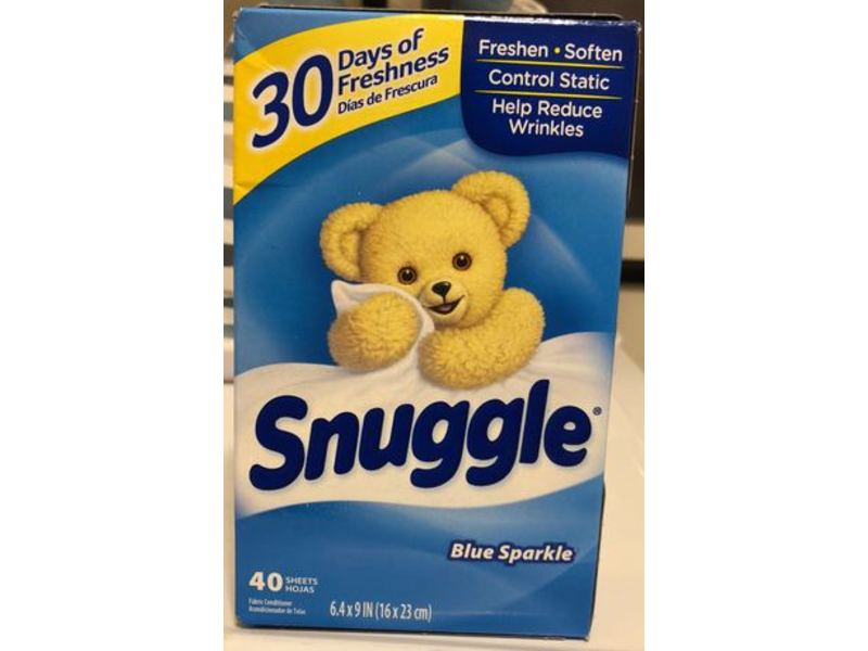 Snuggle Fabric Conditioner Sheets, Blue Sparkle, 40 Count