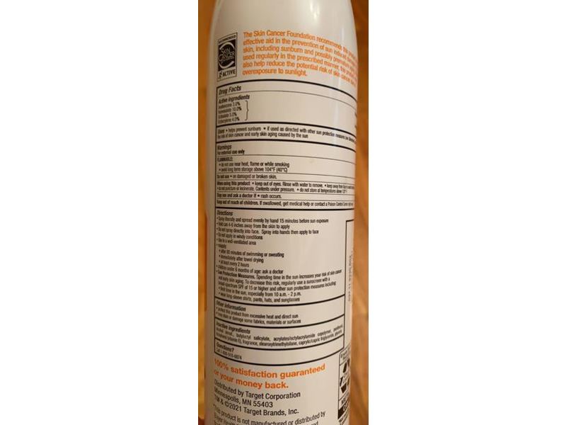 Up & Up Continuous Sport Sunscreen Spray, SPF 50, 7.3 oz/207 g