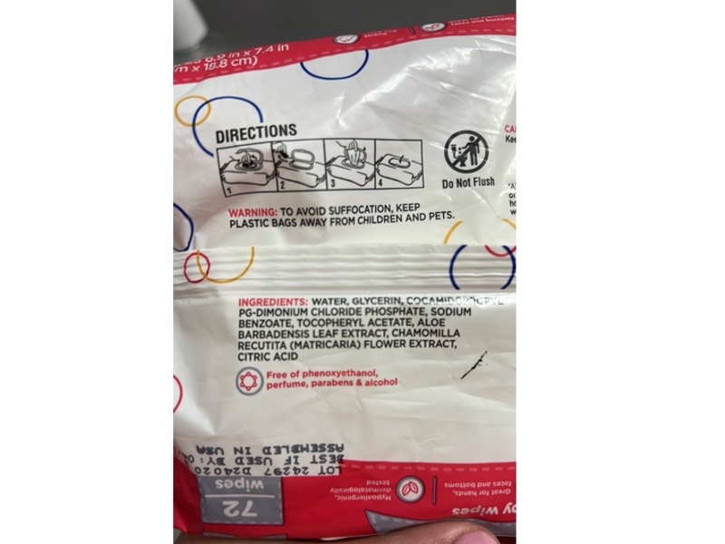 Meijer Baby Wipes, 72 Count