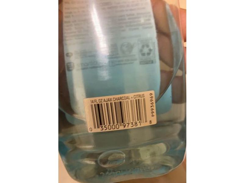 Ajax Ultra Dish Soap, Charcoal & Citrus, 14 fl oz/414 mL