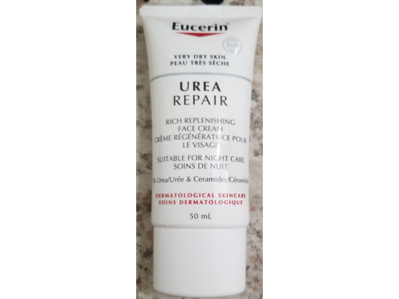Eucerin Dry Skin Replenishing Face Night Cream, Urea Repair, 50 mL