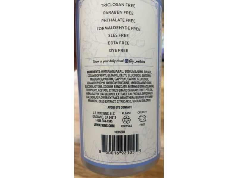 J. R. Watkins Hand Soap, Monoi & Sandalwood, 12 fl oz/354 mL