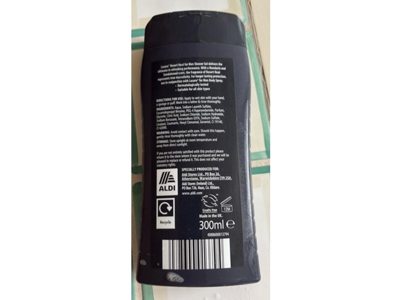 Lacura Men Desert Heat Shower Gel, 300 mL, 2 Pack