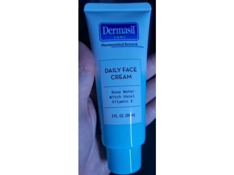 Dermasil Daily Face Cream, Rose Water, Witch Hazel & Vitamin E, 2 fl oz/59 mL, Pack Of 2