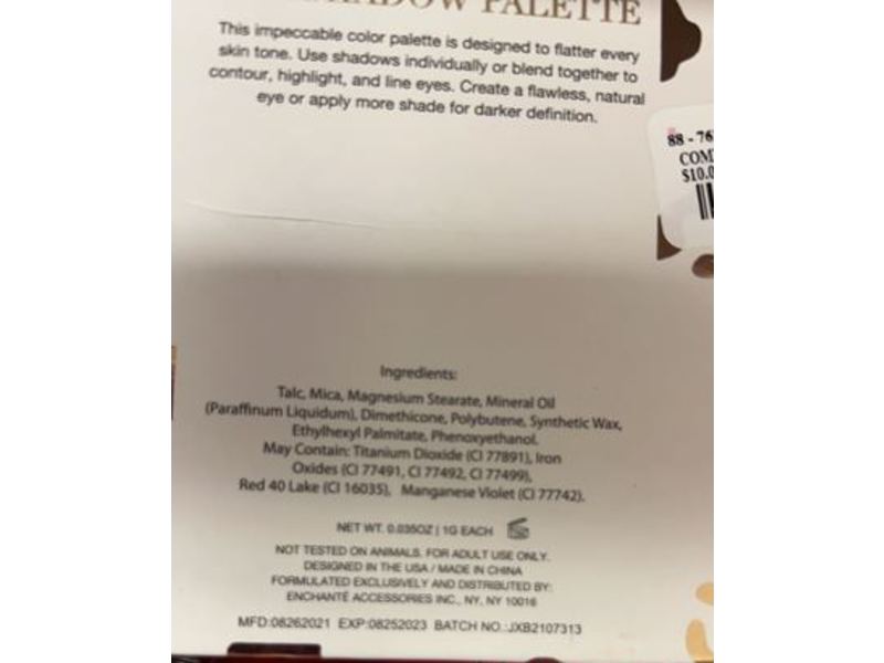 Ellen Tracy Rosy Nudes Eyeshadow Palette