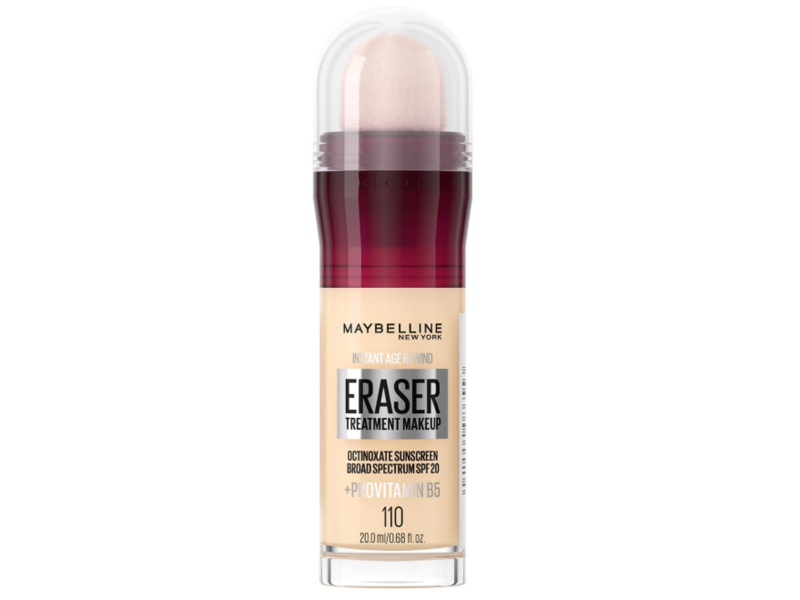 Maybelline New York Instant Age Rewind Eraser Treatment Makeup, 110, SPF 20, 0.68 fl oz/20 mL