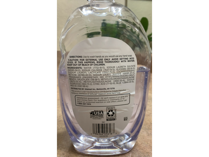 Equate Liquid Hand Soap, Clear, 50 fl oz/1.47 L