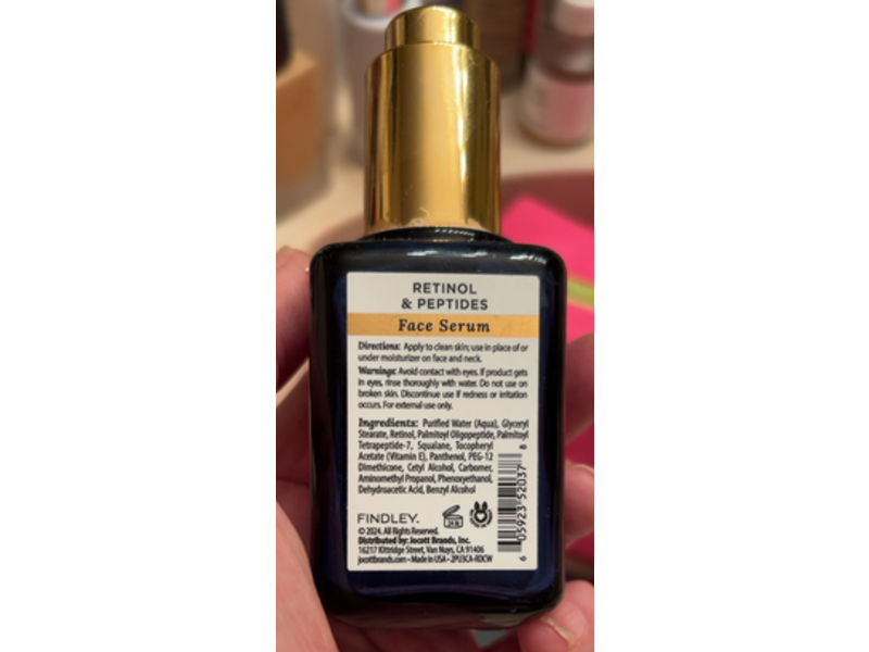 Findley Deep Sleep Face Serum, Retinol & Peptides, 2 fl oz/59 mL