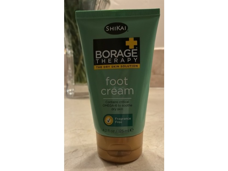 Shikai Borage Therapy Foot Cream, 4.5 fl oz/125 mL