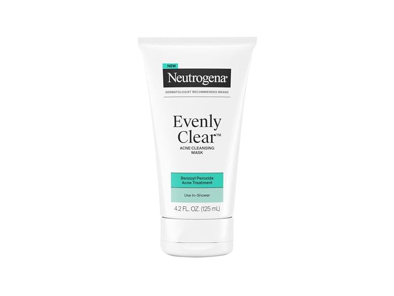 Neutrogena Evenly Clear Acne Cleansing Face Mask, 4.2 fl oz/125 mL