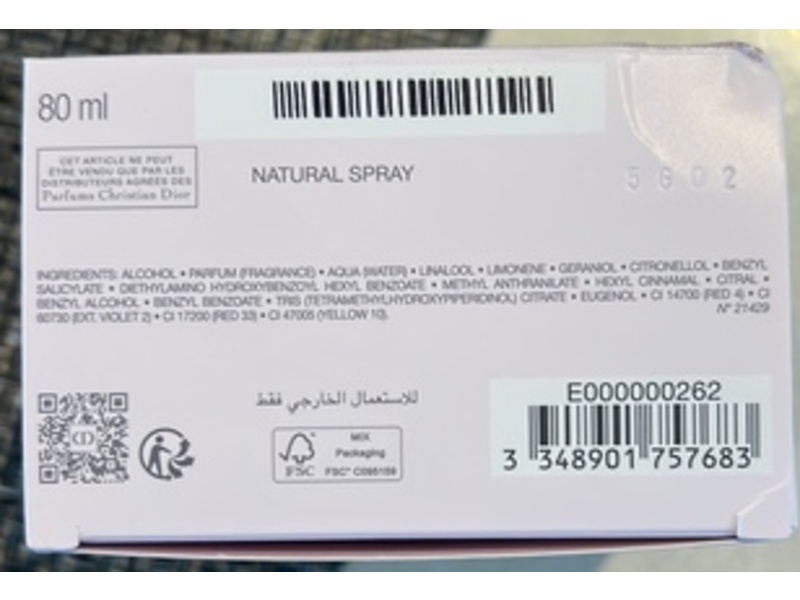 Dior Miss Dior Essence De Parfum, 2.7 oz/80 mL