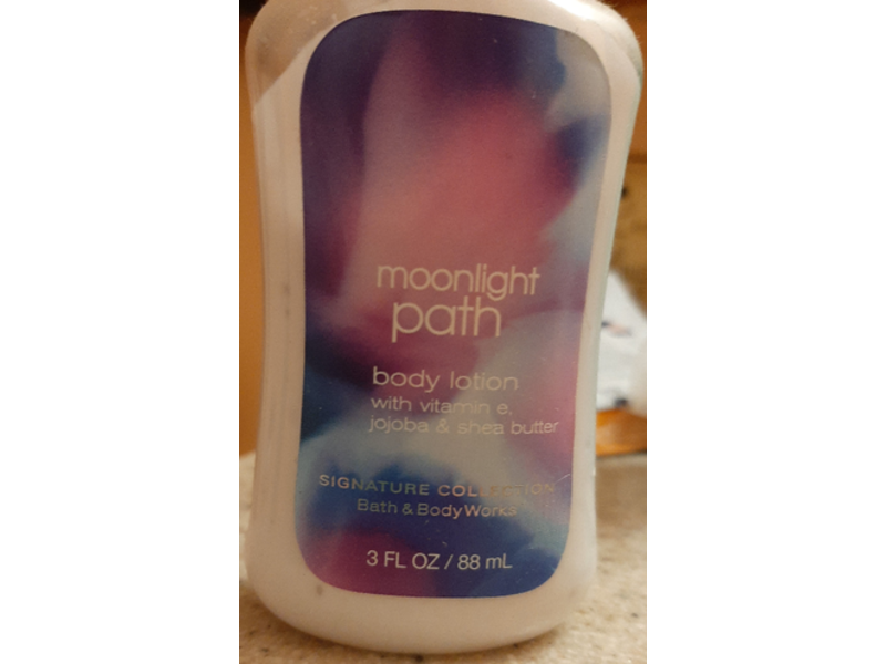 Bath & Body Works Body Lotion, Moonlight Path, Vitamin E, Jojoba & Shea Butter, 3 fl oz/88 mL