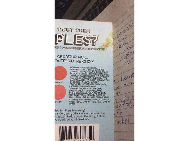 TheBalm How 'Bout Them Apples? Cheek & Lip Cream Palette, 0.7 oz