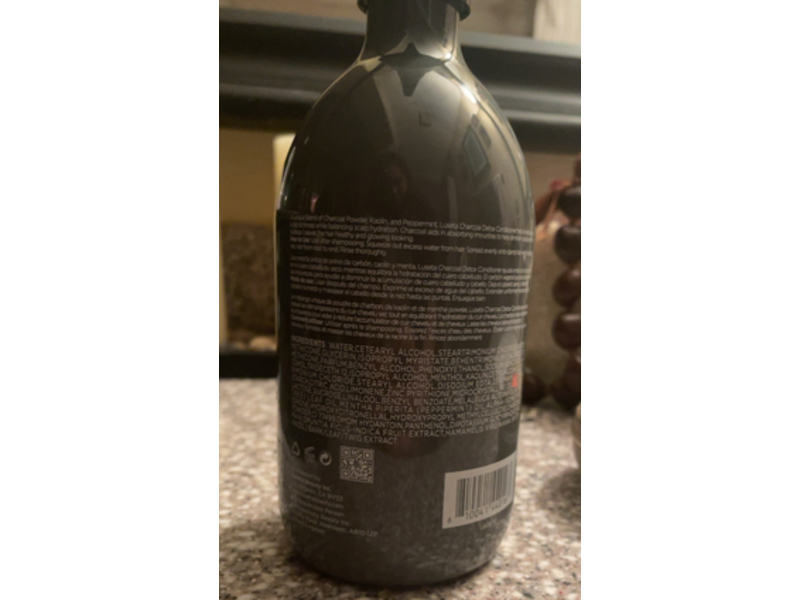 Luseta Charcoal Detox Conditioner, 16.9 fl oz/500 mL