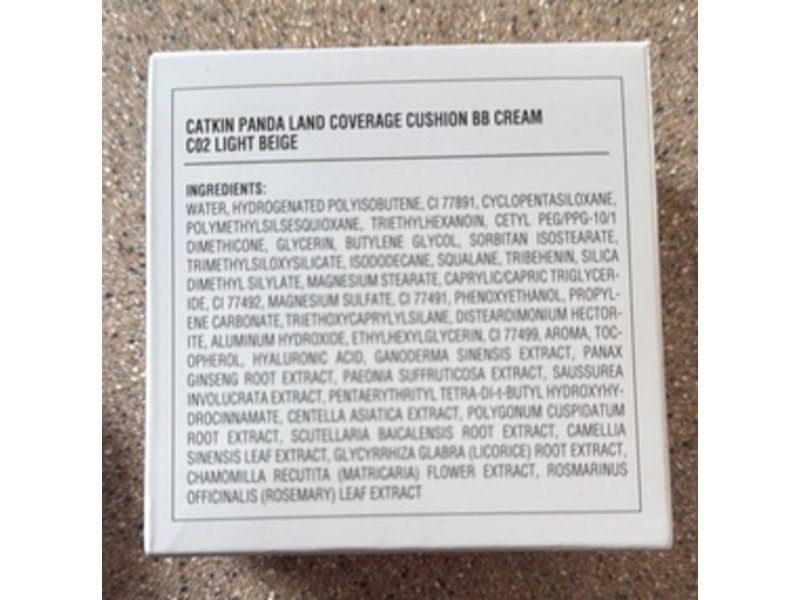 Catkin Panda Land Coverage Cushion BB Cream, C02 Light Beige, 1.06 oz
