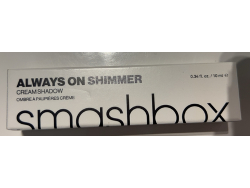 Smashbox Always On Shimmer Cream Eyeshadow, Charcoal Shimmer, 0.34 fl oz/10 mL