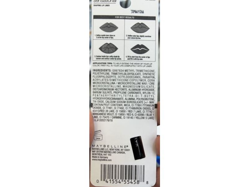 Maybelline New York Color Sensational Shaping Lip Liner, 132 Almond Rose, 0.01 oz