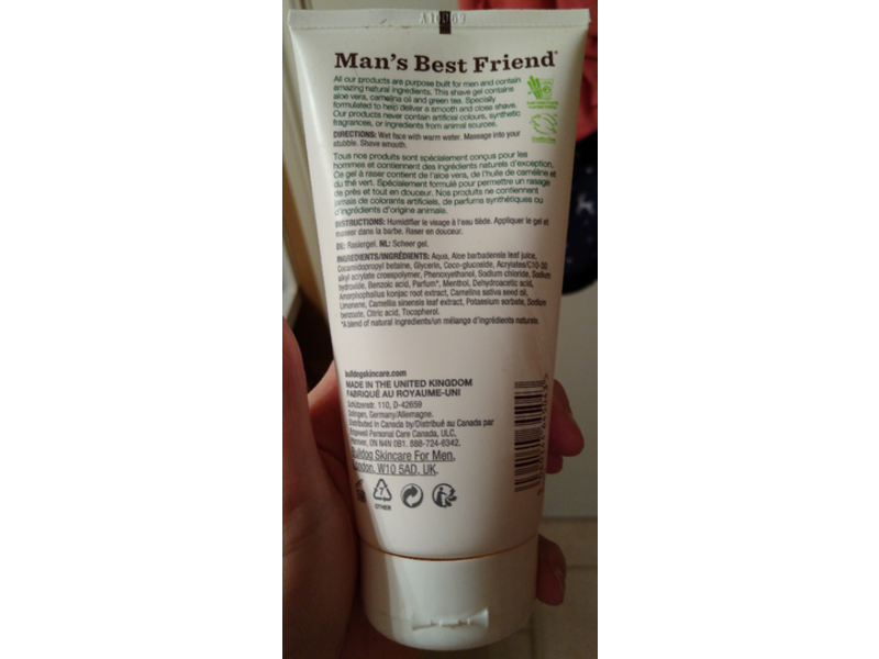 Bull Dog Shave Gel, Original, 5.9 fl oz/175 mL