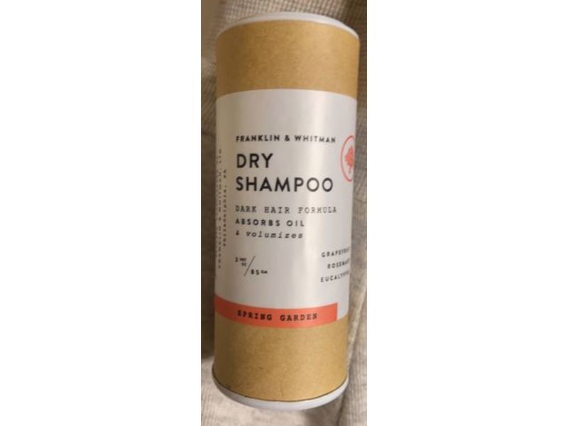Franklin & Whitman Dry Shampoo Dark Hair Formula, Spring Garden, 3 oz/85 g