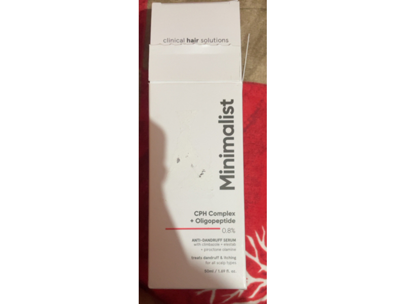 Minimalist Anti-Dandruff Serum, Cph Complex + Oligopeptide 0.8%, 1.69 fl oz/mL