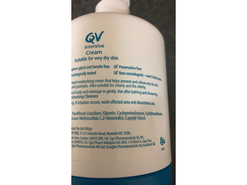 QV Intensive Cream, 500 g
