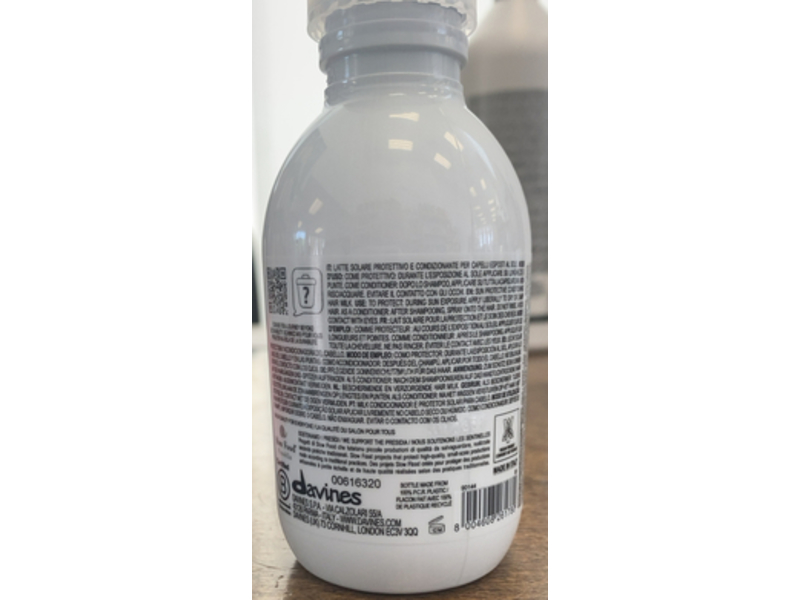 Davines Su Hair Milk, 4.56 fl oz/135 mL