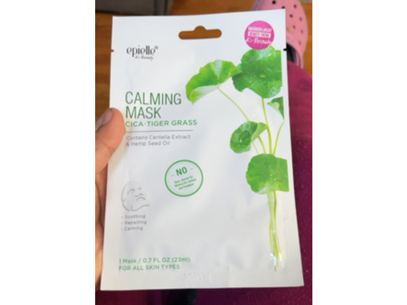 Epielle Calming Mask, Cica & Tiger Grass, 0.7 fl oz/23 mL, 1 Count
