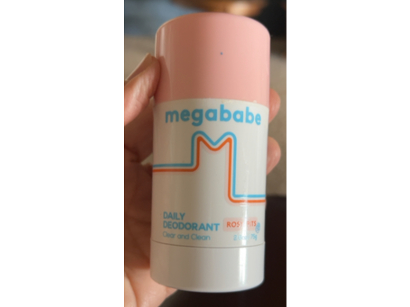 Megababe Clear & Clean Daily Deodorant, Rosy Pits, 2.6 oz/75 g