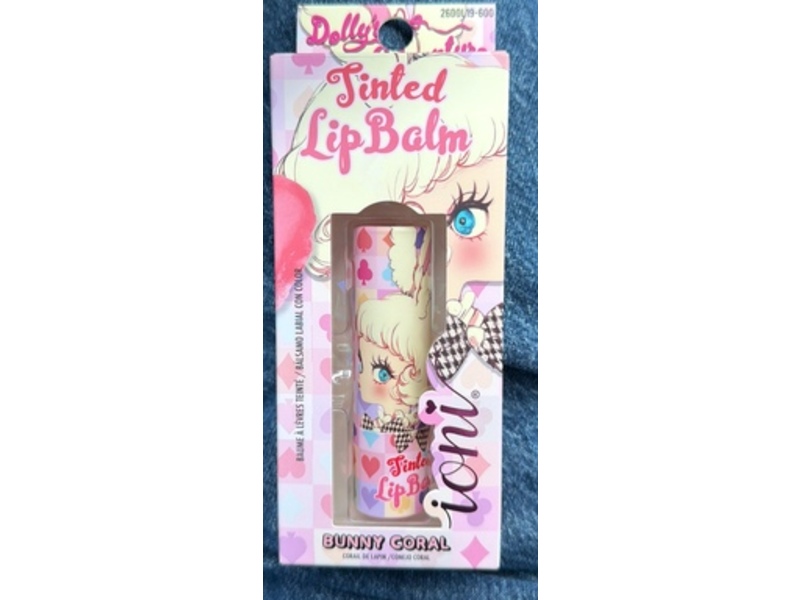 Ioni Dolly's Adventure Tinted Lip Balm, Bunny Coral, 0.12 oz/3.5 g