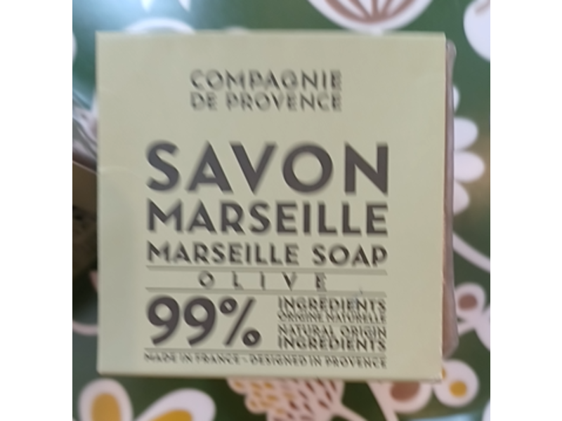 Compagnie De Provence Marseille Soap, Olive, 13.8 oz/400 g