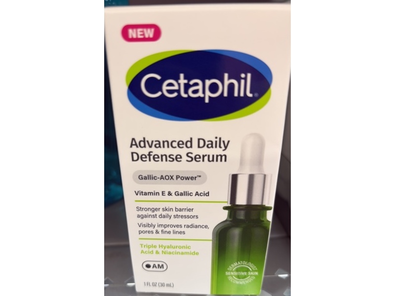 Cetaphil Advanced Daily Defense Serum, Vitamin E & Gallic Acid, 1 fl oz/30 mL